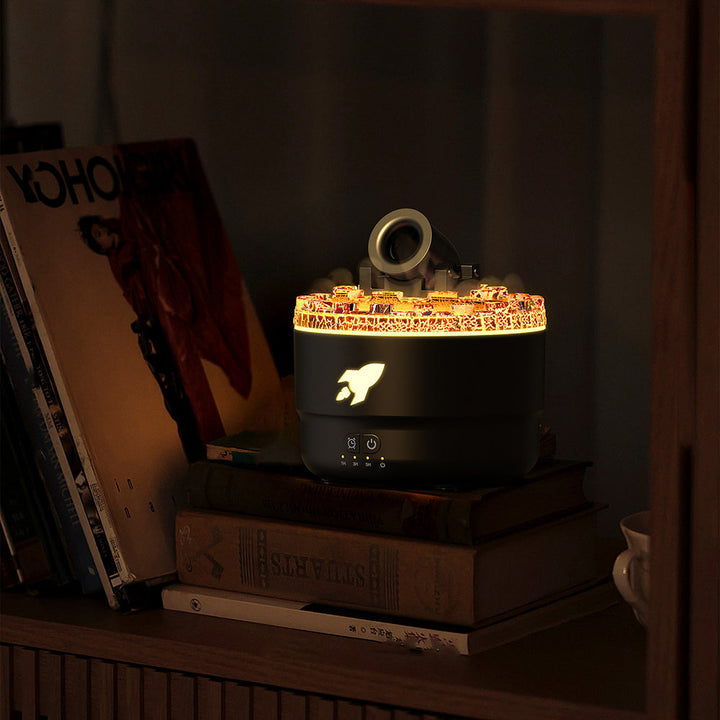 Stylish LavaGlow aroma diffuser humidifier. Enhances room fragrance & creates soothing ambiance.