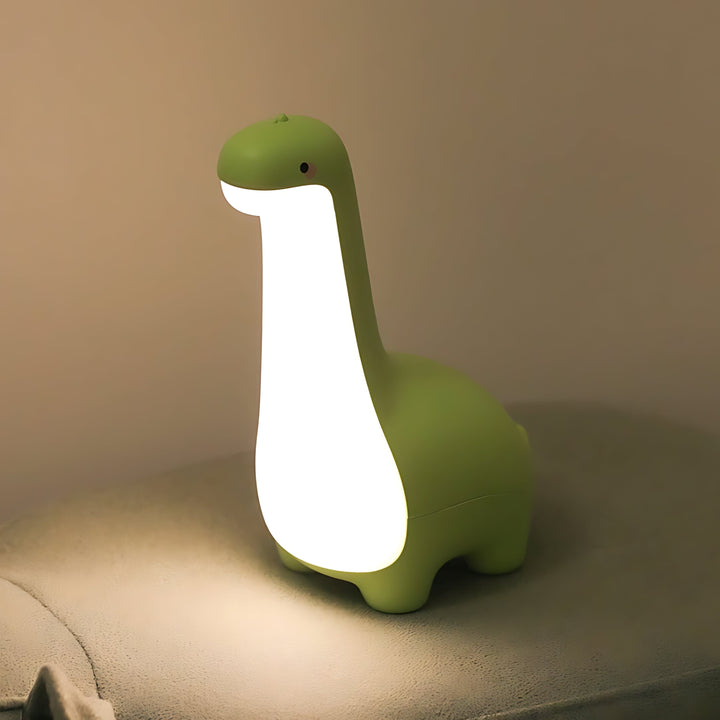 RexGlow LED dinosaur night light. Child-safe, portable & rechargeable lamp for kids' bedroom & nursery.