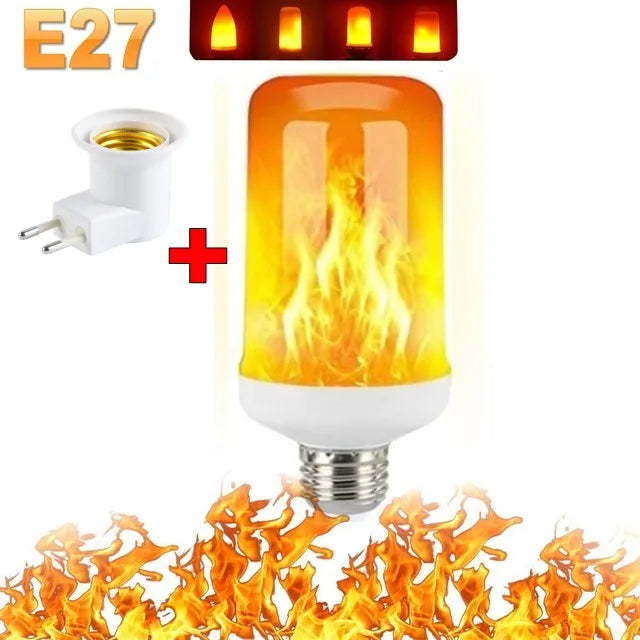 Brilliant LED Flame Effect Party Lamp, E27, with dynamic fire modes for immersive experiences