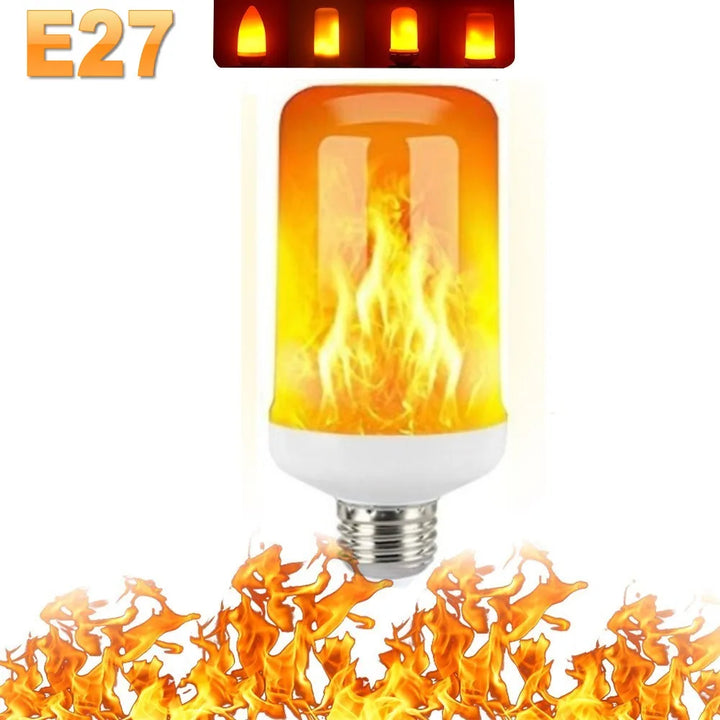 Compact LED Flame Effect Light, E14, perfect for decorative lighting in smaller fixtures