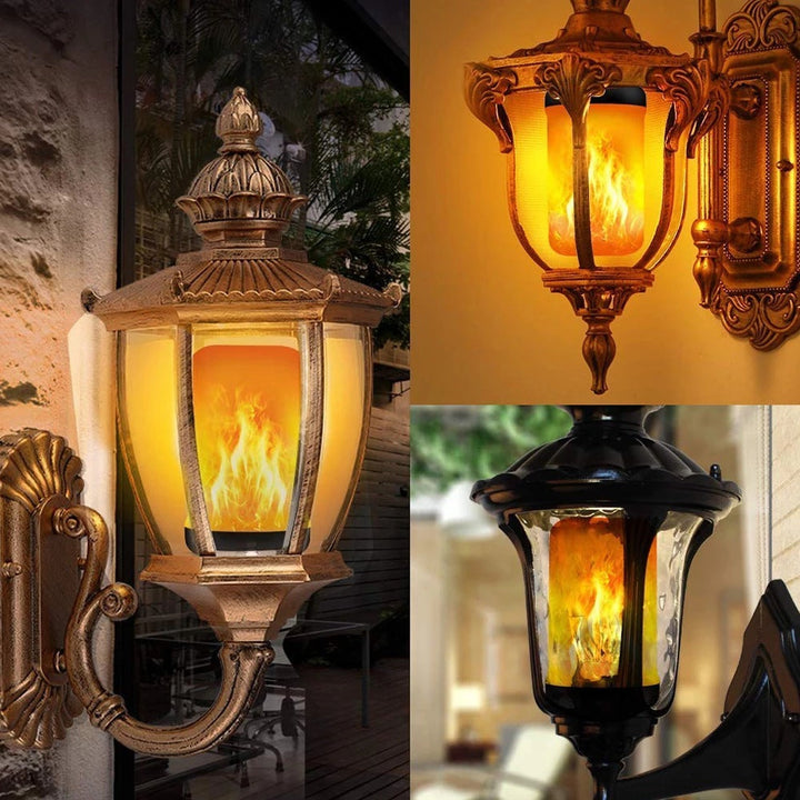 Glowing E14 LED Flame Effect Party Lamp, perfect for creating an ambient home lighting mood