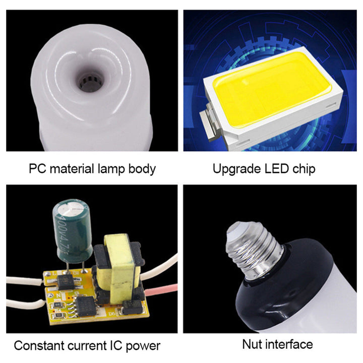 Flickering LED Flame Light Bulb, E14 base, casting a cozy, romantic glow in a room