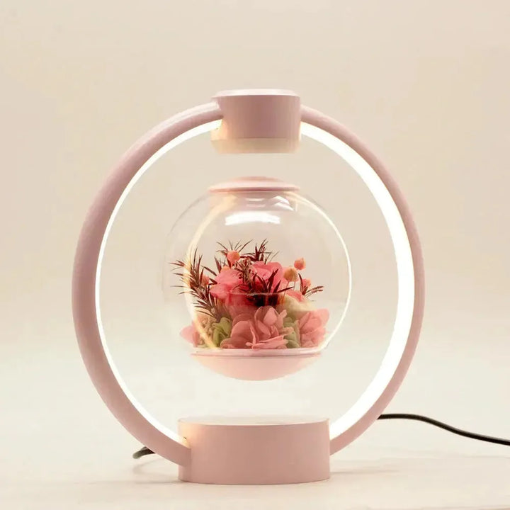 Levaflora magnetic levitation lamp, touch-controlled LED light with unique floating orb design