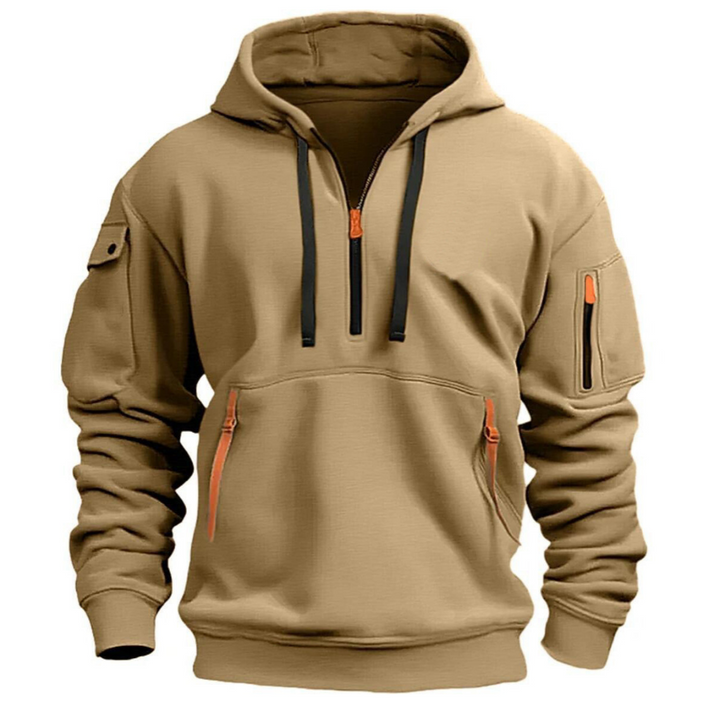 Comfortable Levi's men's hoodie, a relaxed fit essential for everyday comfort & modern men's fashion.