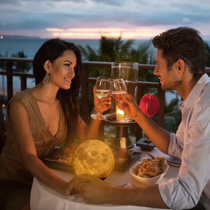 Unique Levitating Moon Lamp, a cool gadget & modern lighting gift, adding a magnetic floating celestial glow.