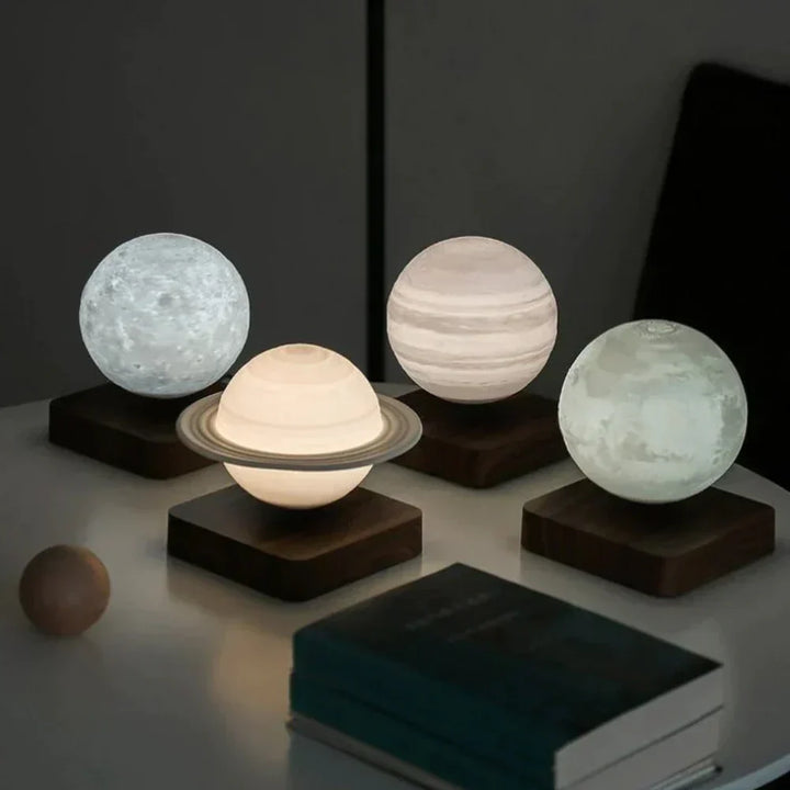 Magnetic Levitating Moon Lamp, a modern lighting decor light that floats, enhancing any room's celestial ambiance.