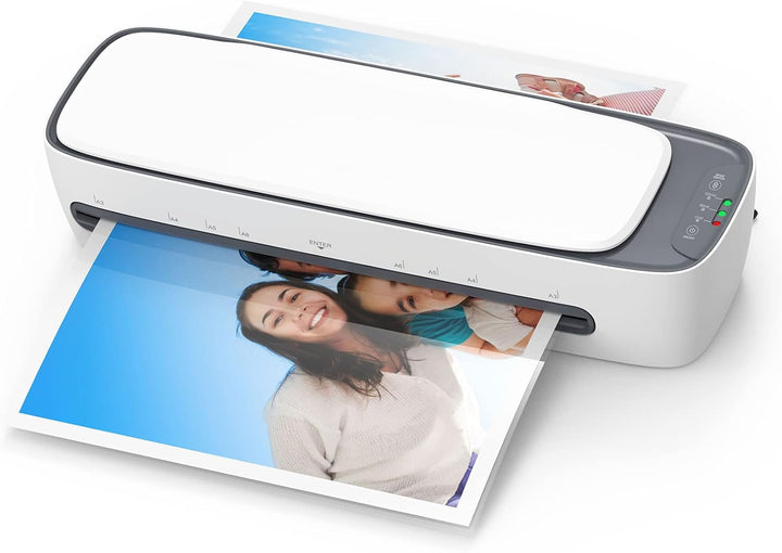 Lexaro A3 desktop laminator with hot and cold modes, paper cutter, corner rounder, and laminating pouches