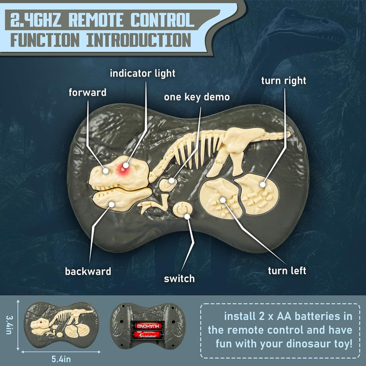 Realistic Velociraptor RC dinosaur toy with dynamic movements. Exciting interactive toy for kids' action.