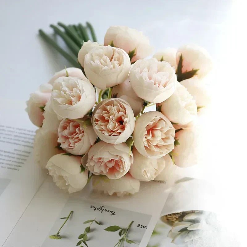 Versatile artificial peony flowers for wedding arches & event decoration.