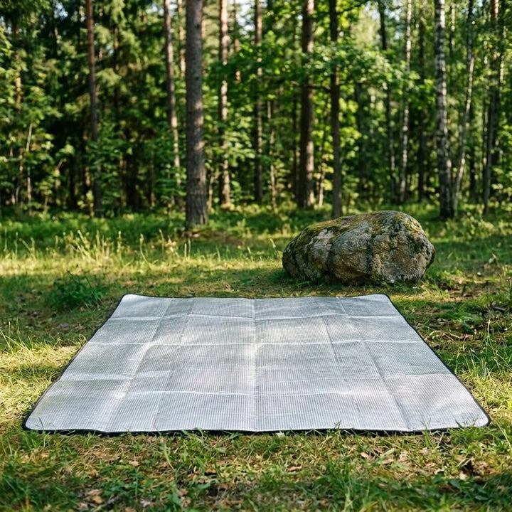 Lightweight foldable camping mat for comfortable outdoor sleeping, hiking, or travel. Perfect portable sleeping pad.