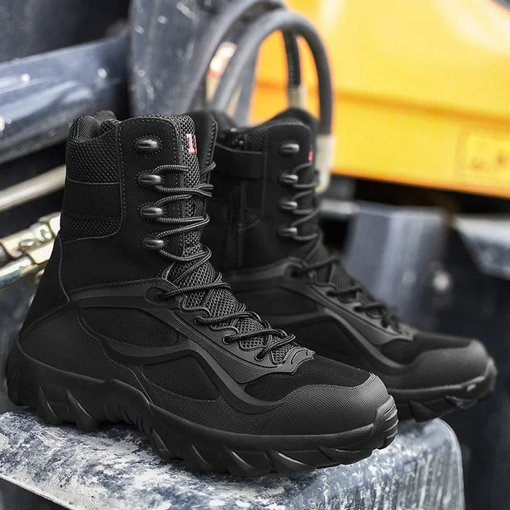 Adventurer's choice: men's lightweight hiking & tactical boots with strong ankle support.