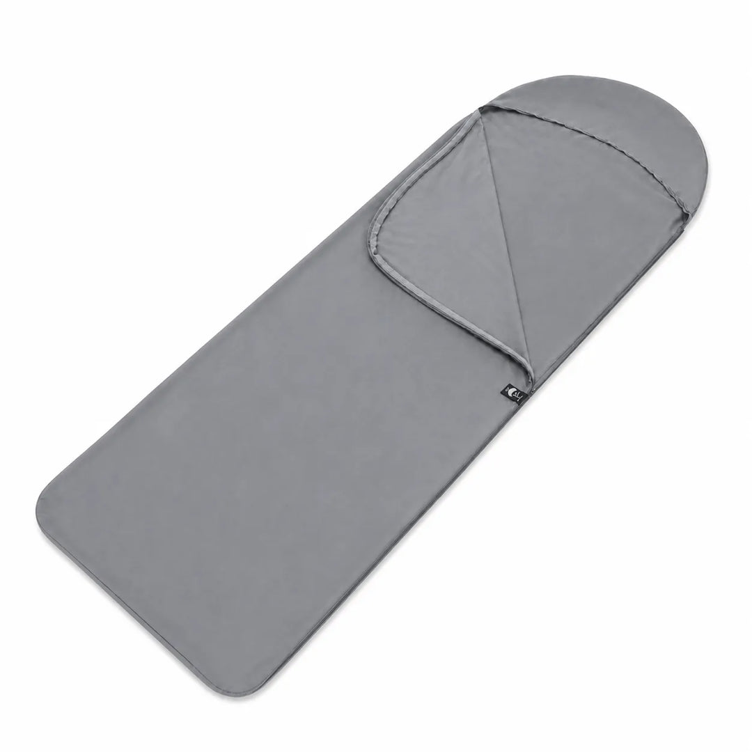 Unisex rectangular sleeping bag liner, portable, lightweight, for travel and outdoors. Sleep sheet.