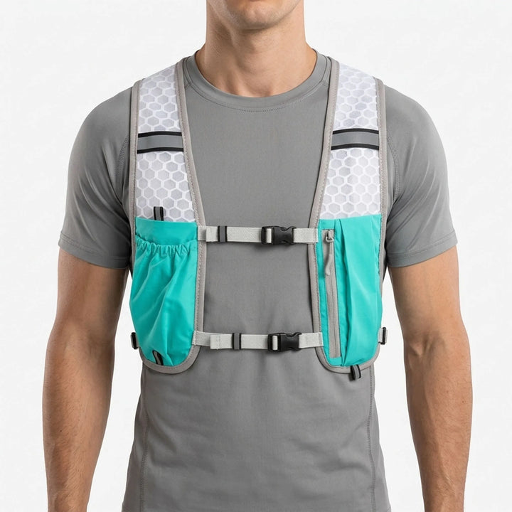 Unisex running hydration vest, perfect for long-distance runs and active exercise.