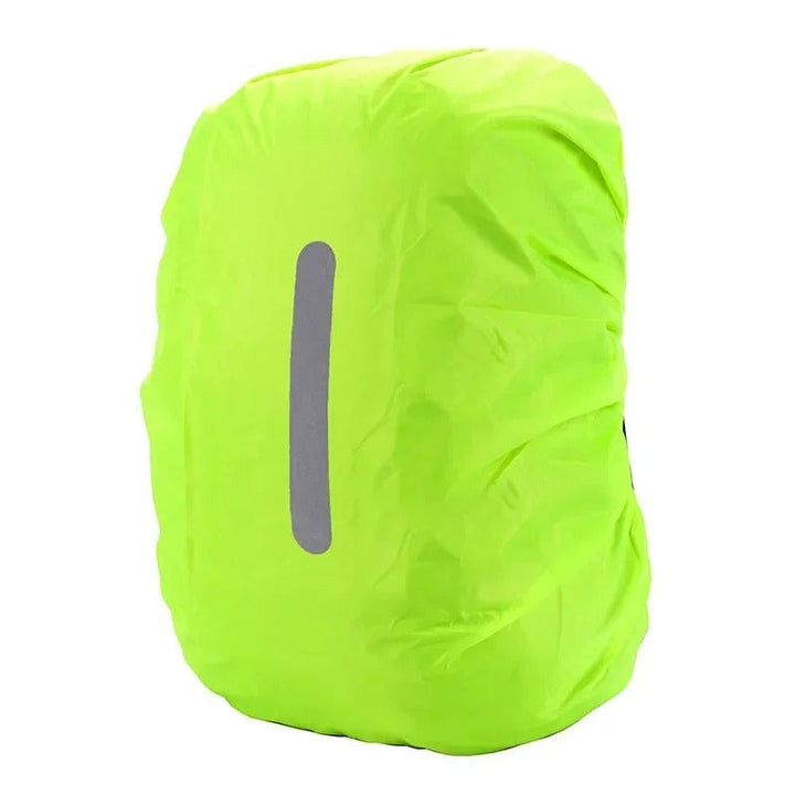 Essential outdoor gear: lightweight waterproof backpack rain cover with reflective strips for adventurers.