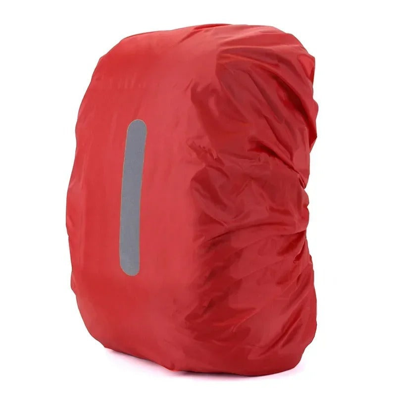Enhance safety with this reflective waterproof backpack cover, perfect for commuters and hikers in low light.