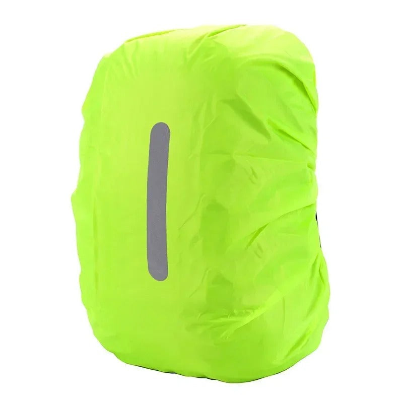 Essential travel accessory: a waterproof and reflective rain cover for your backpack, ultimate protection.