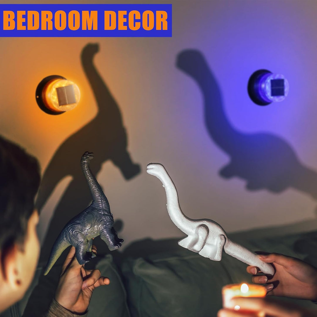 Dual-color (amber & blue) magnetic solar strobe light set, weatherproof for outdoor emergency