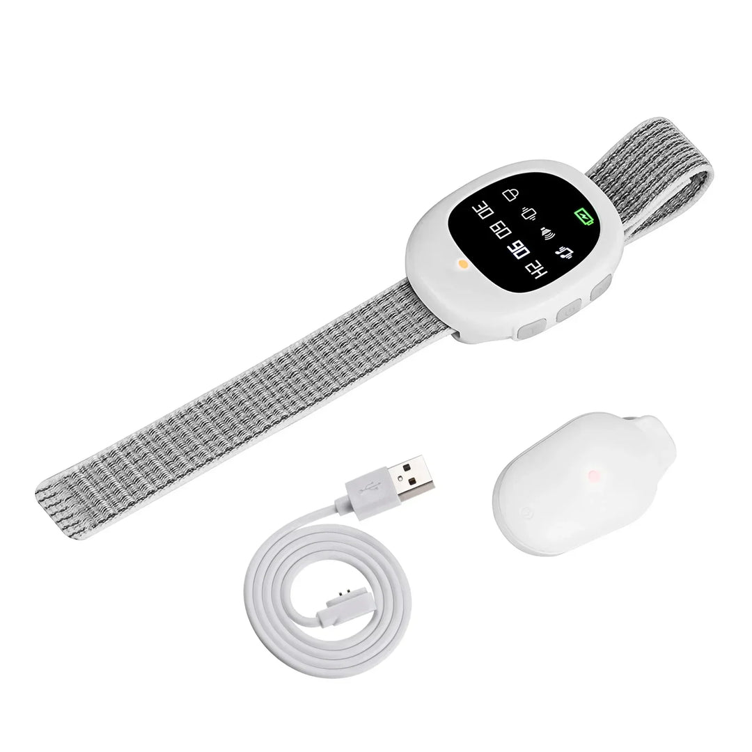 Liora wireless bedwetting alarm with adjustable modes for effective potty training