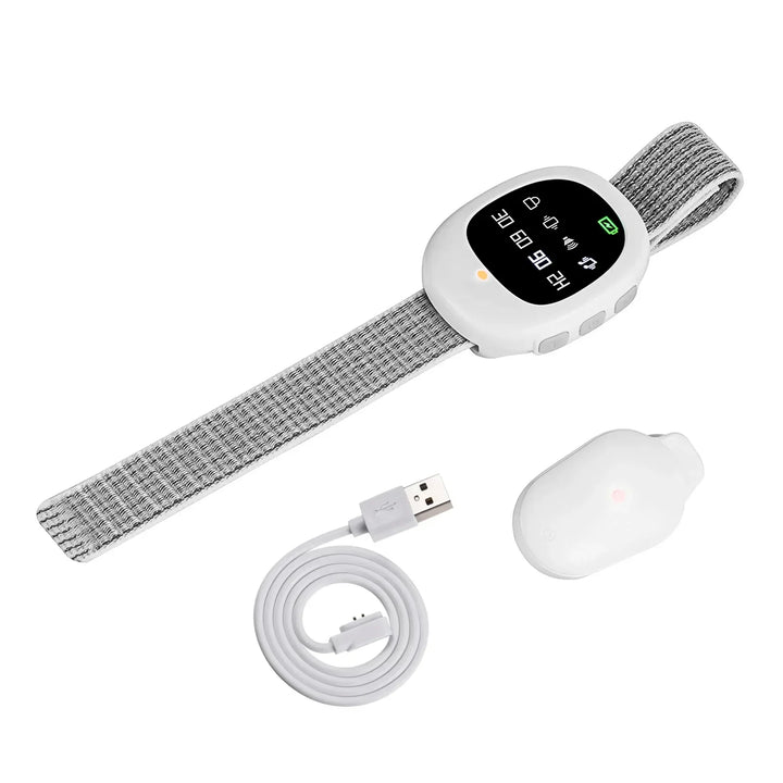 Liora wireless bedwetting alarm with adjustable modes for effective potty training
