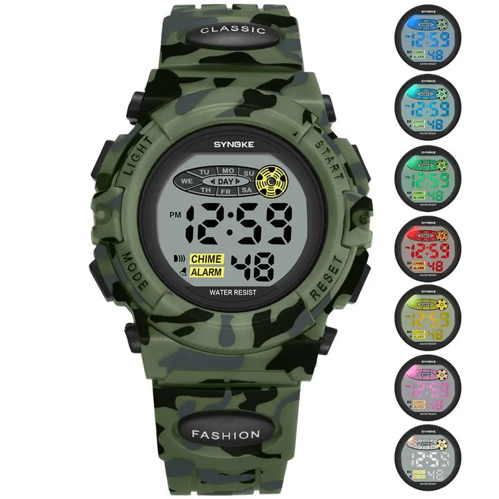 Livano kids' digital watch with LED display showing time, waterproof and child-friendly design