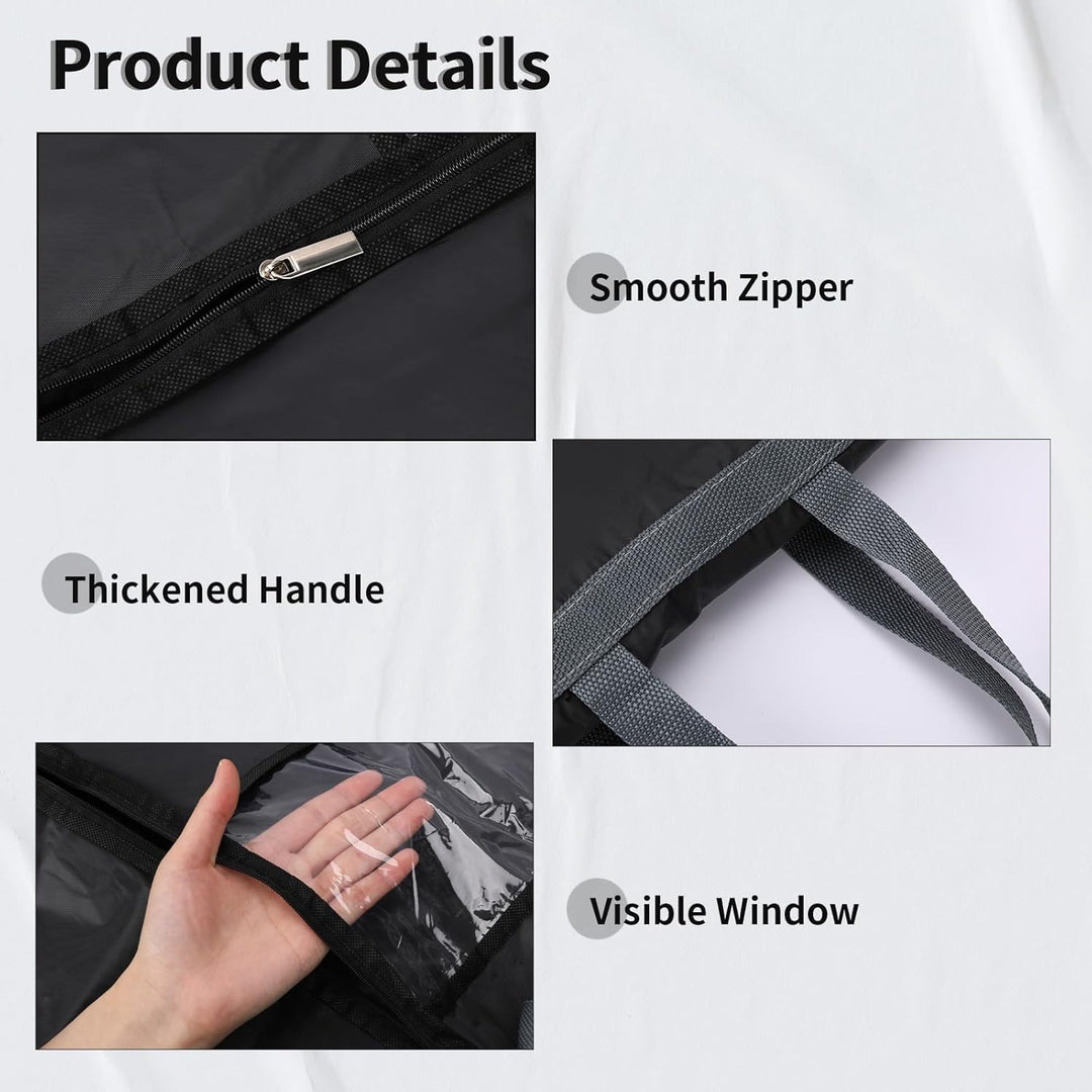 Durable long garment bag, protects suits, gowns & formalwear. Great for closet storage & travel.