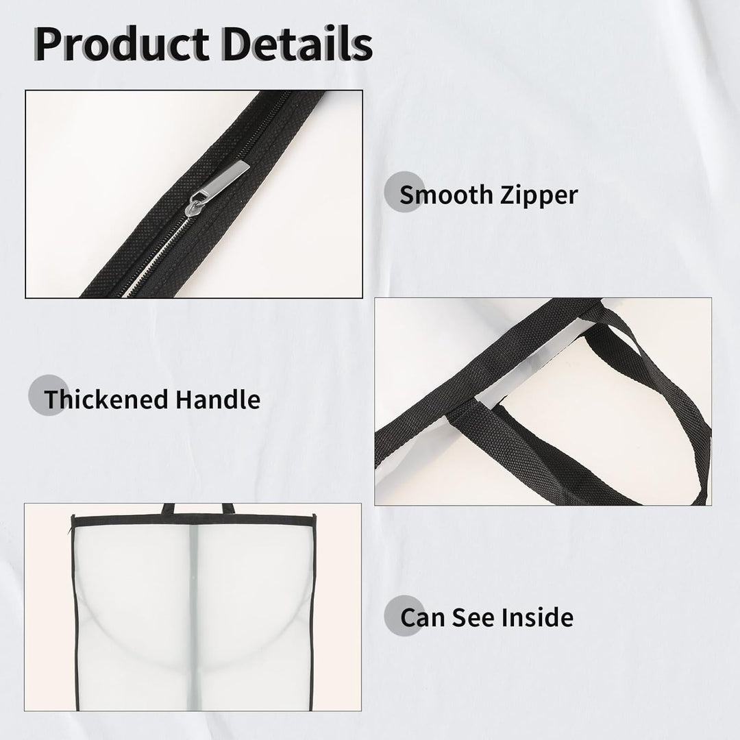 Extra long clothing storage bag, 70.87", protects dresses & formal wear. Essential for wardrobe care.