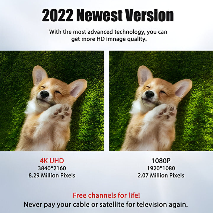 Outdoor 4K digital TV antenna, 600-mile long range. Boost your signal for crisp HDTV reception & free channels.
