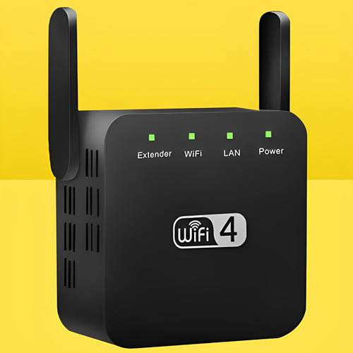 All-in-one internet booster, WiFi repeater & extender for whole-home coverage. Long range.