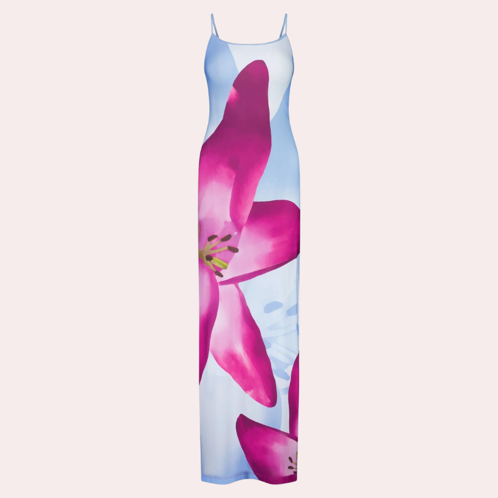 Fashionable black casual maxi dress for women, ideal for summer and everyday wear