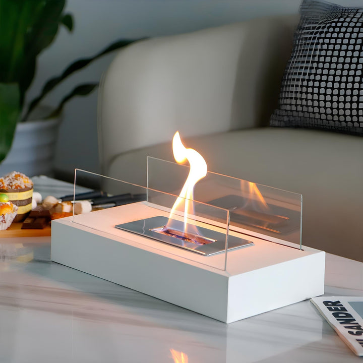 Modern LumaFlame Bioethanol Fireplace, perfect for indoor & outdoor ambiance, clean burning