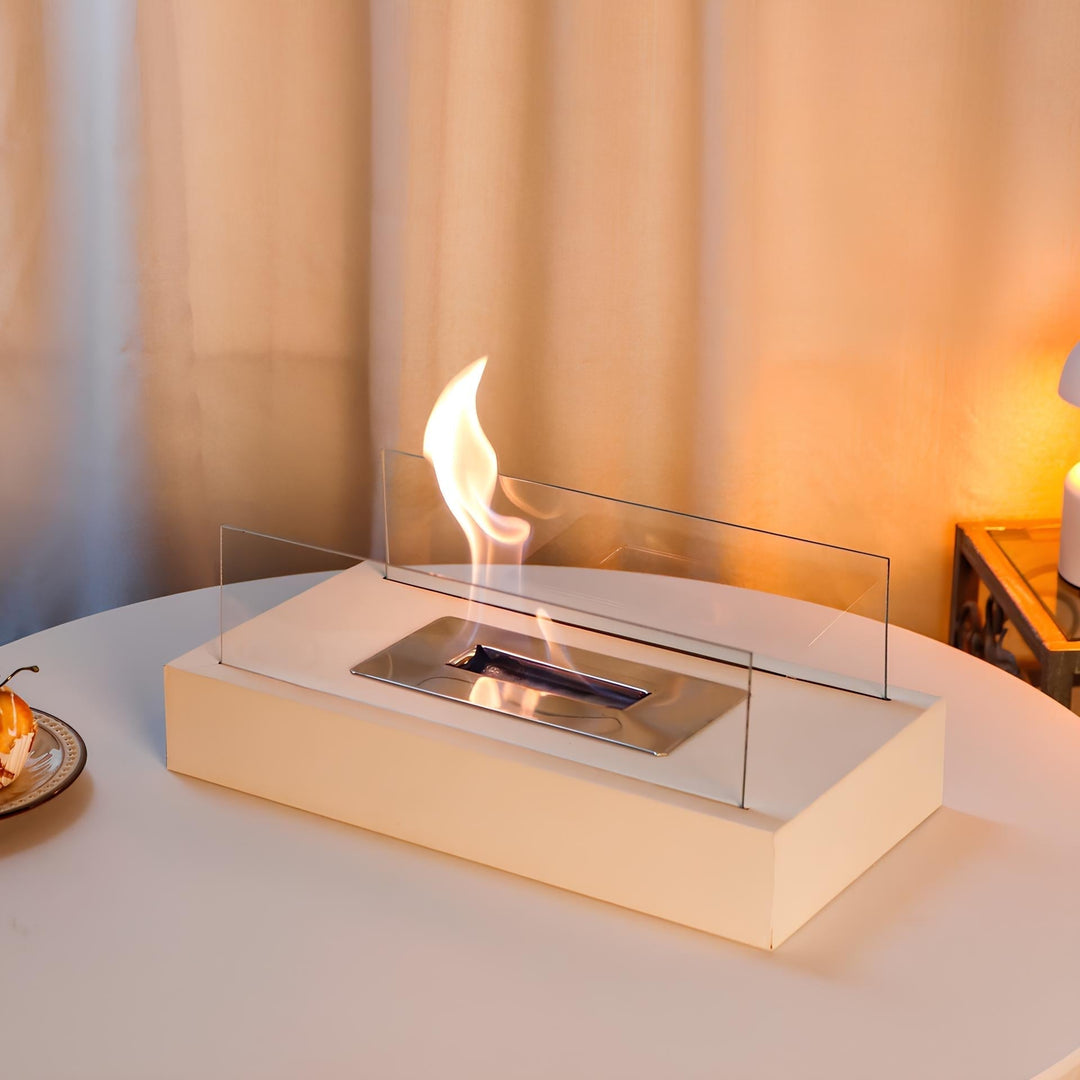 Sleek LumaFlame Bioethanol Fire, a smokeless tabletop fireplace for any setting