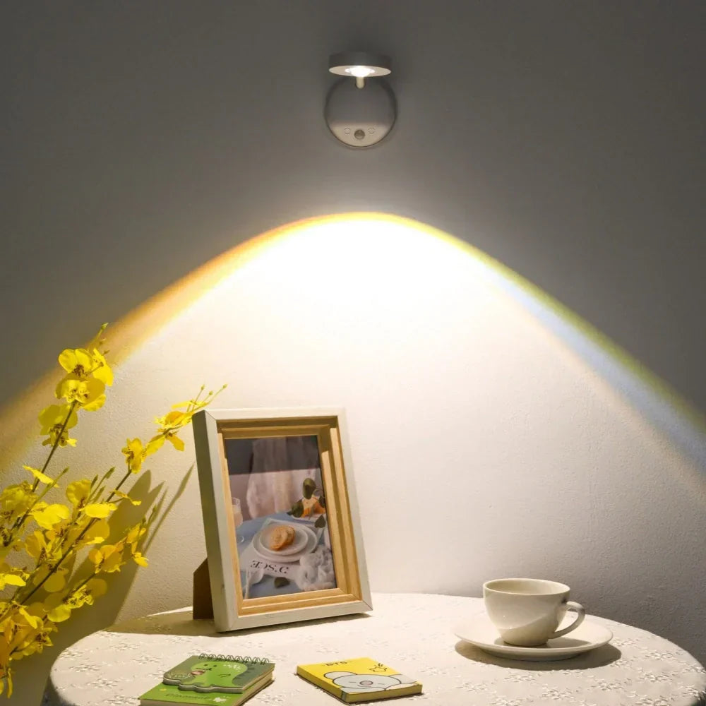 Adjustable color motion sensor night light, LumaFlex wireless LED for gentle illumination