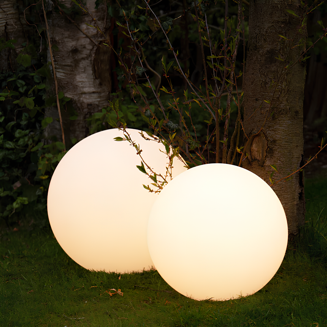 LumaSphere rechargeable LED sphere, perfect for poolside lighting