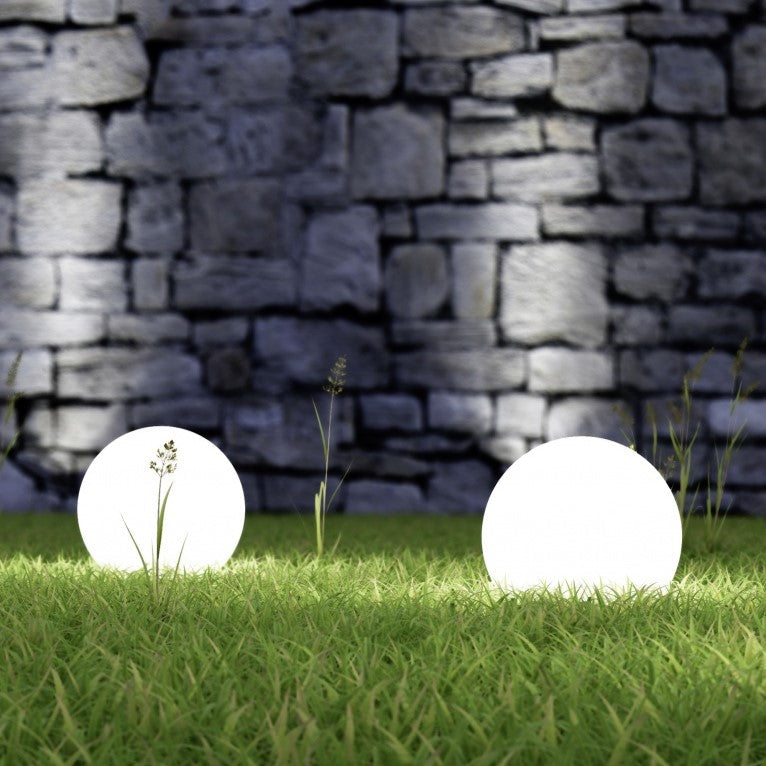 Set of three LumaSphere wireless LED lights for versatile placement