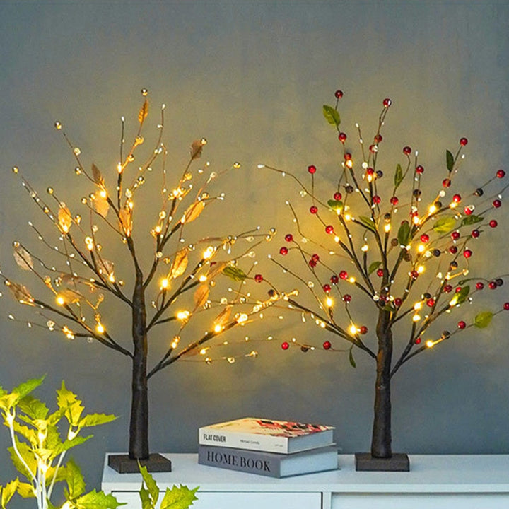 LumaSpring LED Tree Lamp, warm white decorative light, perfect for ambient home decor.