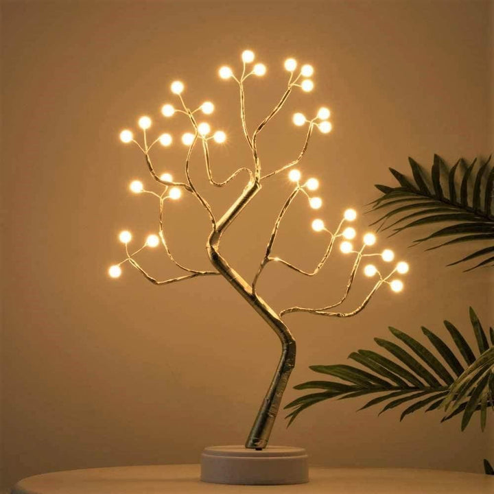 Elegant LumaTree LED tree light with bendable branches, a beautiful gift for enhancing any room decor with atmospheric lighting.