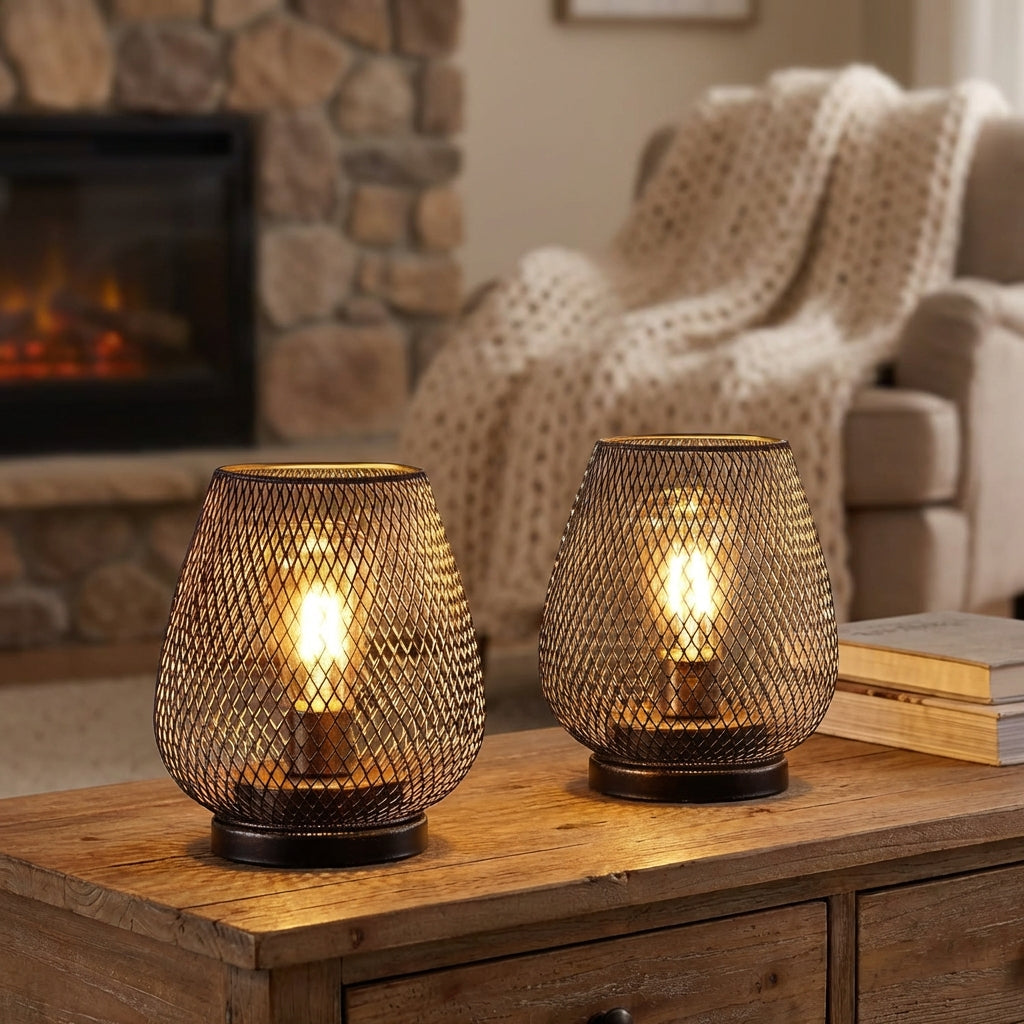 Lumiara cordless ambient LED table lamp set, warm light, modern home decor