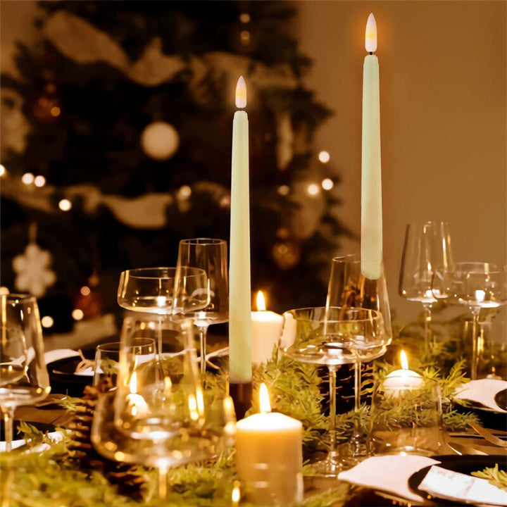 Set of LumiCandle LED standing candles with remote, perfect for atmospheric home lighting