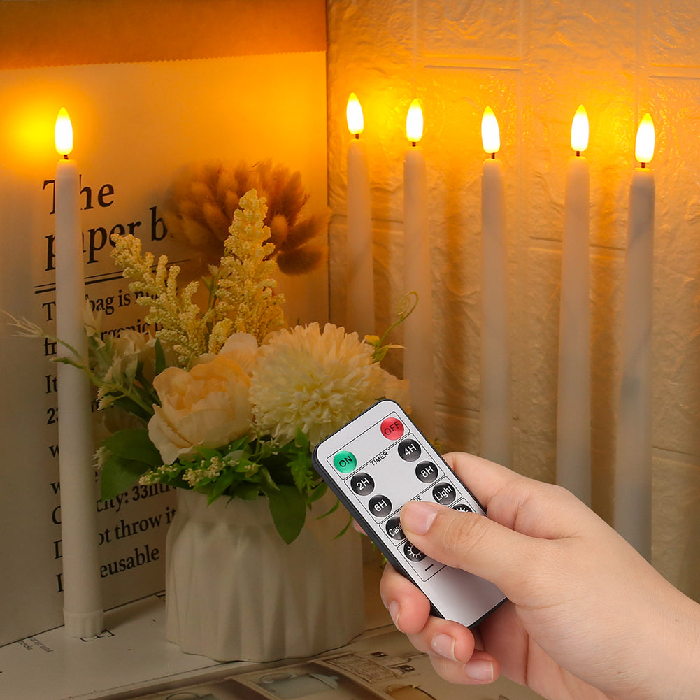 Elegant LumiCandle flameless LED standing candle, battery-operated home decor accent