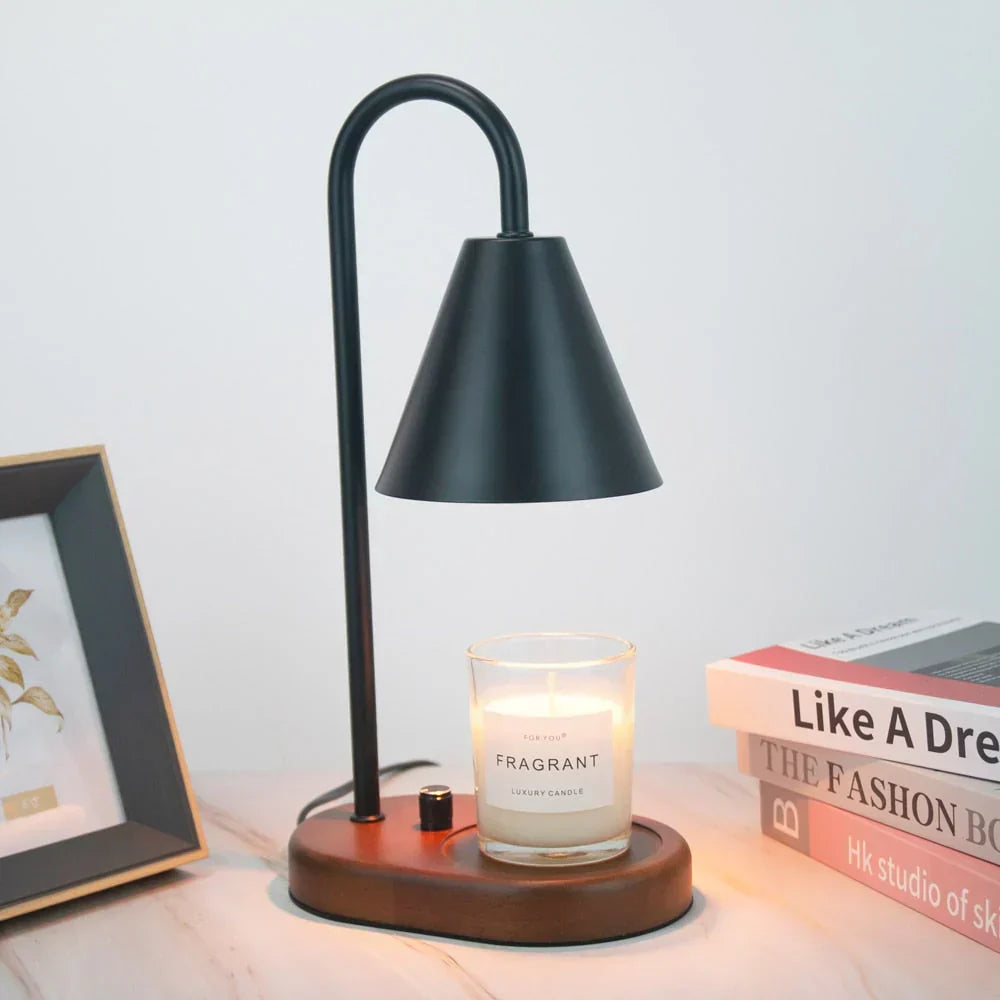 Magical evening ambiance created by this flameless candle warmer lamp. A safe, elegant aroma diffuser and home decor.