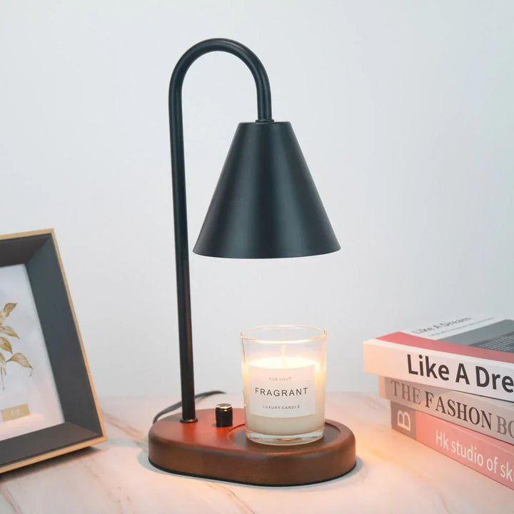 Magical evening ambiance created by this flameless candle warmer lamp. A safe, elegant aroma diffuser and home decor.