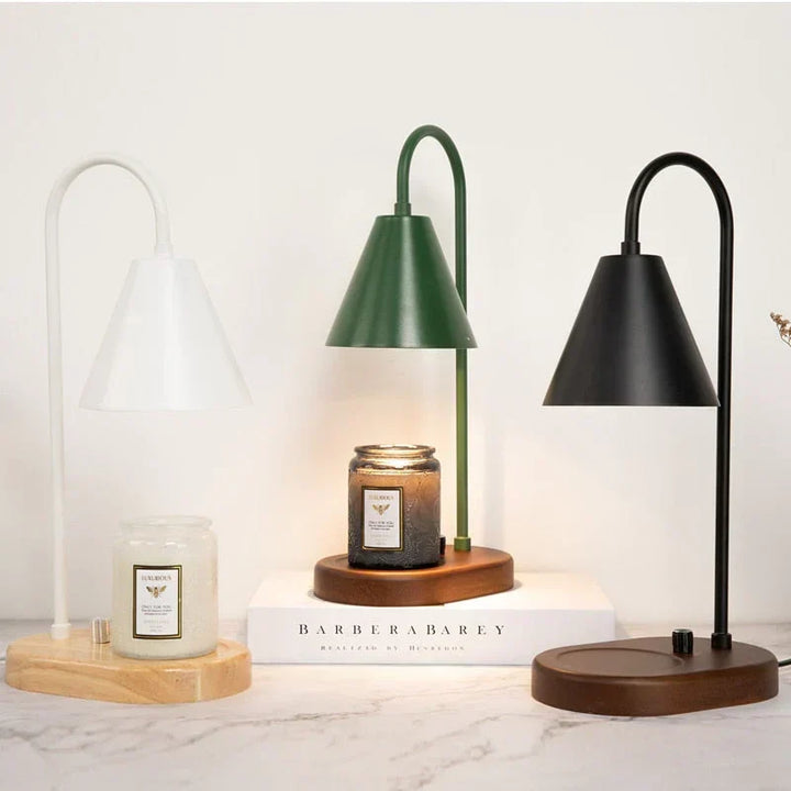 Stylish candle warmer lamp with adjustable light for safe fragrance melting. Ideal for creating a cozy, magical evening.