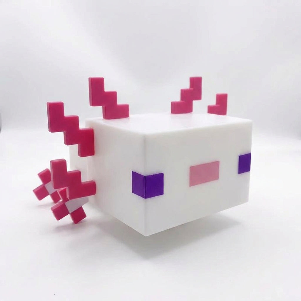 Modern pixelated night light, a stylish LED desk lamp with a DIY design