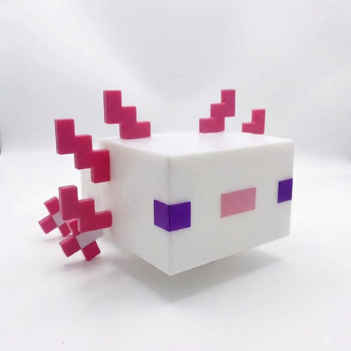 Modern pixelated night light, a stylish LED desk lamp with a DIY design