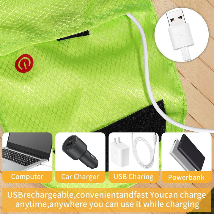 Unisex LED safety gear backpack, perfect for urban night cycling and motorcycle safety.