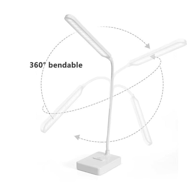 LumoFlex USB-powered flexible LED desk lamp, offering customizable workspace illumination
