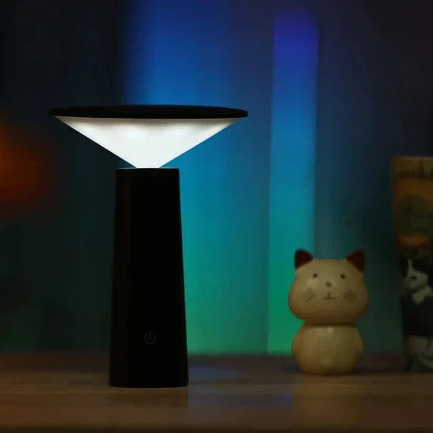 Rechargeable LumoFlex lamp, offering portable dimmable LED lighting for modern indoor and outdoor use.