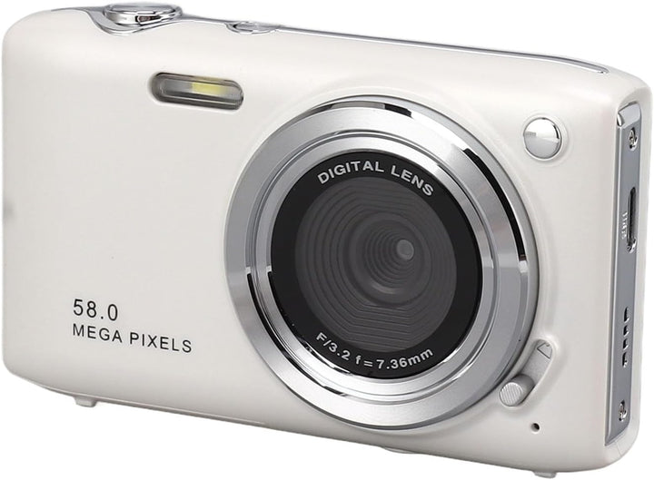 Lumora 4K compact camera, 58MP, 16X zoom, focusing on a flower, macro photography