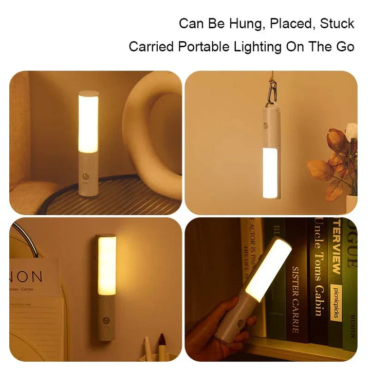 Rechargeable Lumos LED night light with smart motion sensor for convenient, cord-free illumination.