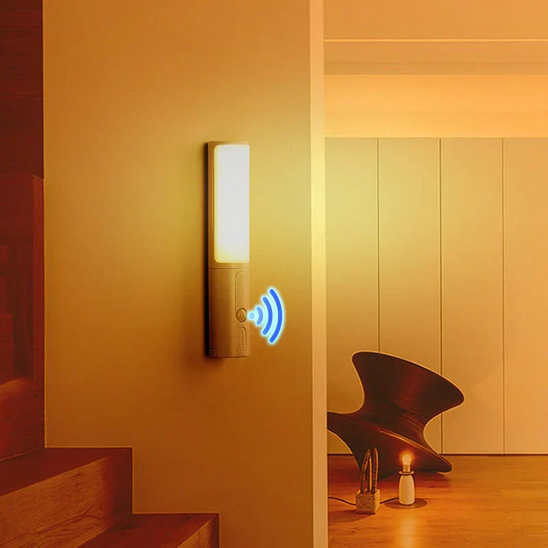 Modern Lumos LED night light with motion sensor, ideal for automatic lighting in any home decor.